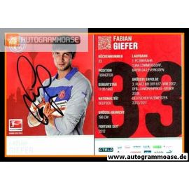 Autogramm Fussball | Fortuna Düsseldorf | 2012 | Fabian GIEFER