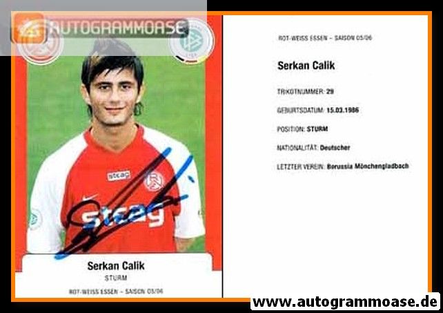 Autogramm Fussball | FC Rot-Weiss Erfurt | 2005 | Serkan CALIK