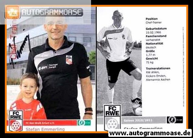 Autogramm Fussball | FC Rot-Weiss Erfurt | 2010 | Stefan EMMERLING
