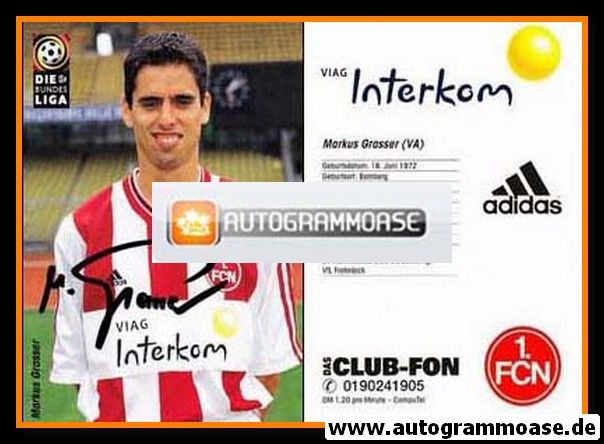 Autogramm Fussball | 1. FC Nürnberg | 1998 | Markus GRASSER