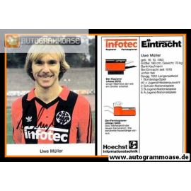 Autogramm Fussball | Eintracht Frankfurt | 1983 | Uwe MÜLLER (Color)