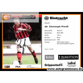 Autogramm Fussball | Eintracht Frankfurt | 2001 | Christoph PREUSS
