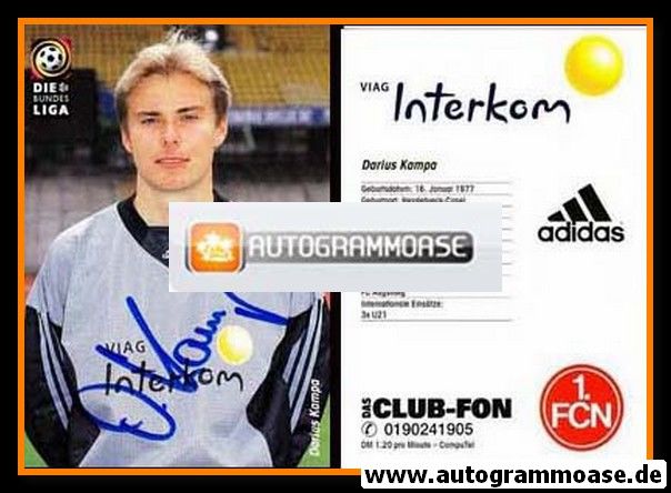 Autogramm Fussball | 1. FC Nürnberg | 1998 | Darius KAMPA