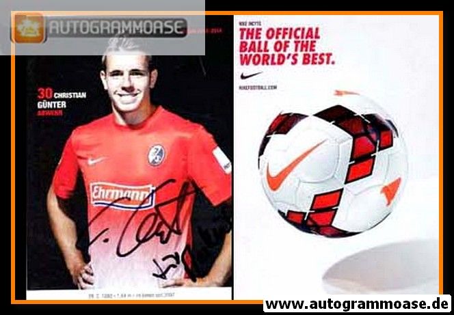 Autogramm Fussball | SC Freiburg | 2013 | Christian GÜNTER