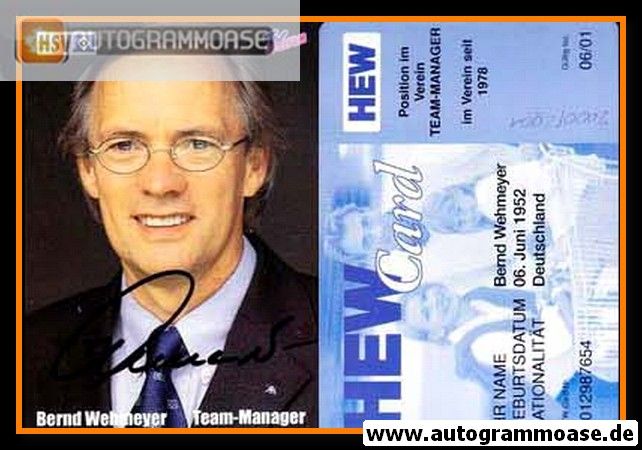 Autogramm Fussball | Hamburger SV | 2000 | Bernd WEHMEYER
