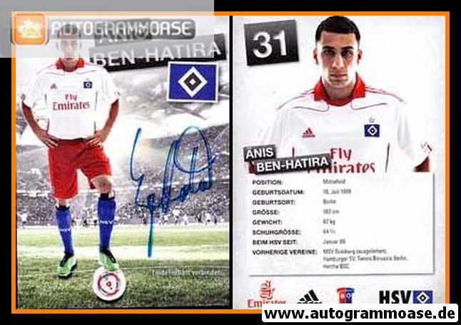 Autogramm Fussball | Hamburger SV | 2010 | Änis BEN-HATIRA