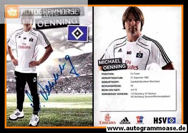 Autogramm Fussball | Hamburger SV | 2010 | Michael OENNING