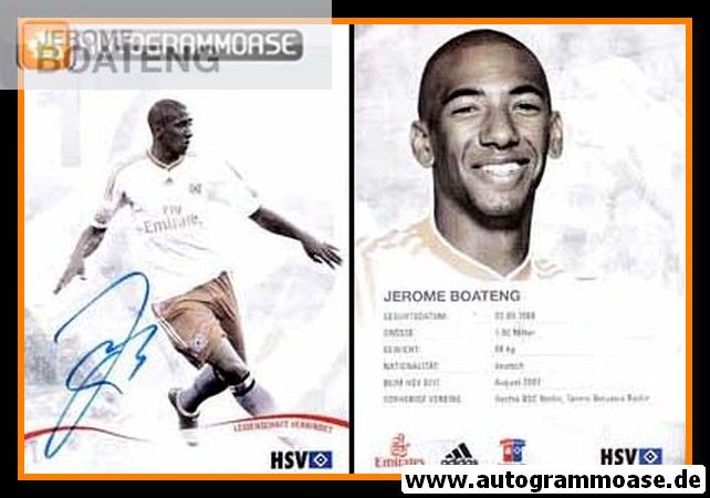 Autogramm Fussball | Hamburger SV | 2009 | Jerome BOATENG