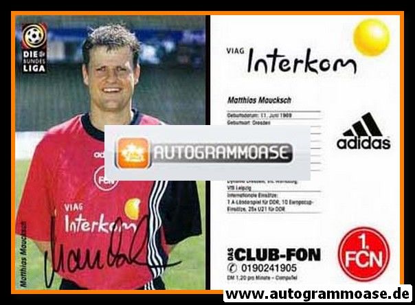 Autogramm Fussball | 1. FC Nürnberg | 1998 | Matthias MAUCKSCH