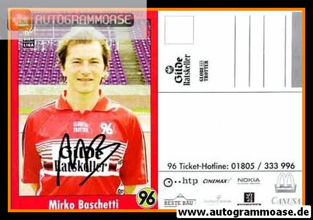 Autogramm Fussball | Hannover 96 | 2001 | Mirko BASCHETTI