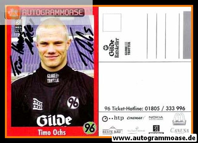 Autogramm Fussball | Hannover 96 | 2001 | Timo OCHS