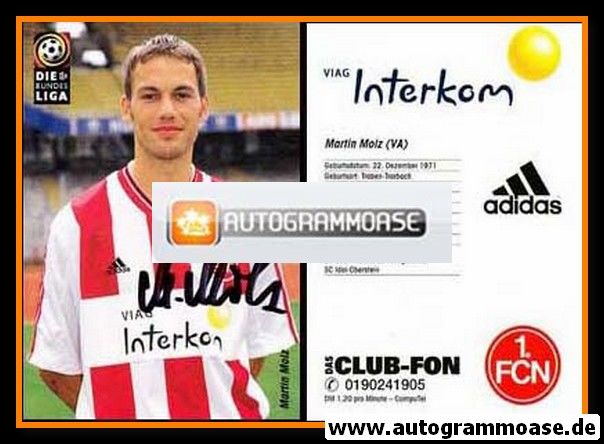 Autogramm Fussball | 1. FC Nürnberg | 1998 | Martin MOLZ