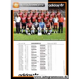 Mannschaftskarte Fussball | Hannover 96 | 1986 Adidas