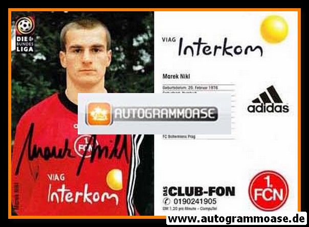 Autogramm Fussball | 1. FC Nürnberg | 1998 | Marek NIKL