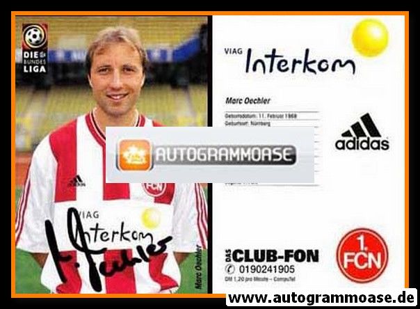 Autogramm Fussball | 1. FC Nürnberg | 1998 | Marc OECHLER