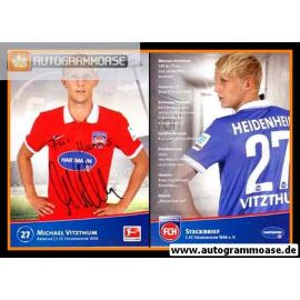 Autogramm Fussball | 1. FC Heidenheim 1846 | 2014 | Michael VITZTHUM