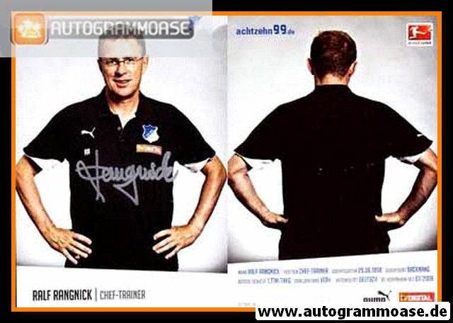 Autogramm Fussball | TSG 1899 Hoffenheim | 2010 | Ralf RANGNICK