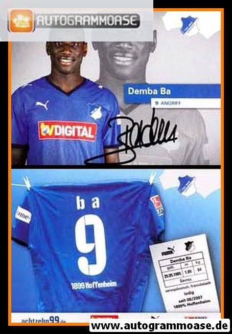 Autogramm Fussball | TSG 1899 Hoffenheim | 2008 | Demba BA