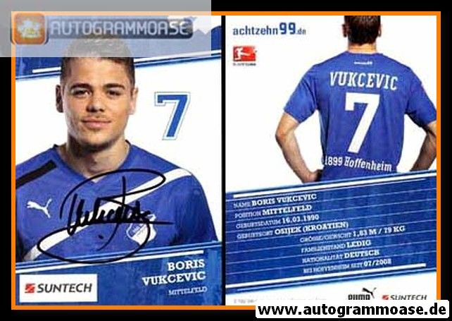 Autogramm Fussball | TSG 1899 Hoffenheim | 2011 | Boris VUKCEVIC