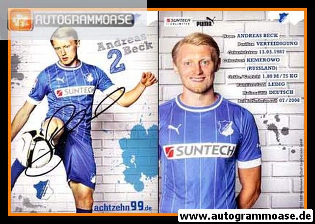 Autogramm Fussball | TSG 1899 Hoffenheim | 2012 | Andreas BECK