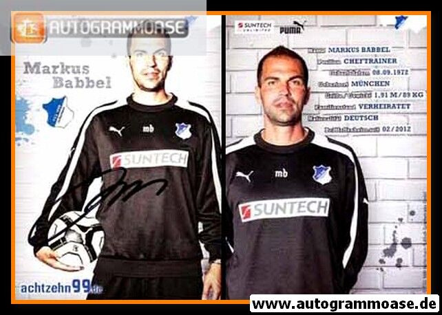 Autogramm Fussball | TSG 1899 Hoffenheim | 2012 | Markus BABBEL