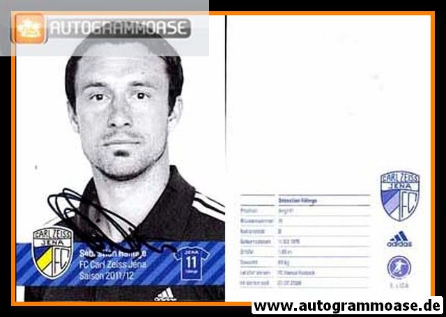Autogramm Fussball | FC Carl Zeiss Jena | 2011 | Sebastian HÄHNGE