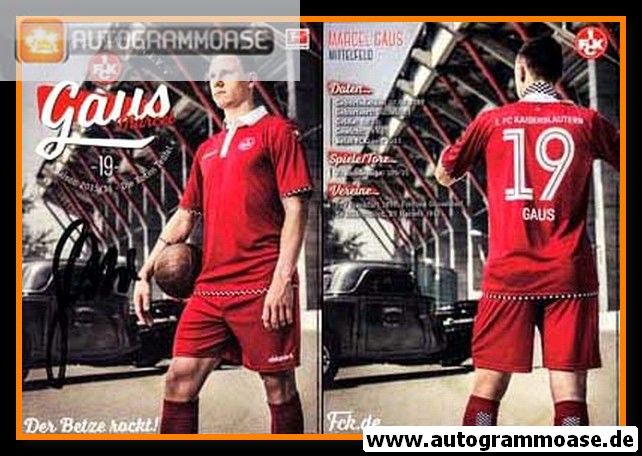 Autogramm Fussball | 1. FC Kaiserslautern | 2015 | Marcel GAUS