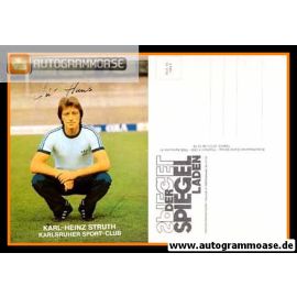 Autogramm Fussball | Karlsruher SC | 1970er | Karl-Heinz STRUTH (Portrait Color) Spiegelladen