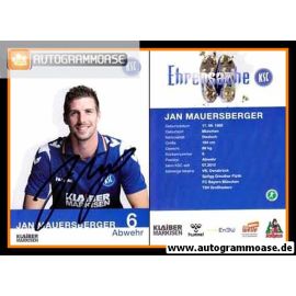 Autogramm Fussball | Karlsruher SC | 2012 | Jan MAUERSBERGER