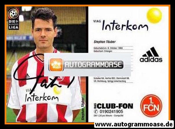 Autogramm Fussball | 1. FC Nürnberg | 1998 | Stephan TÄUBER