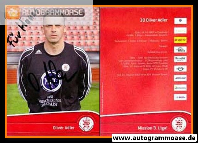 Autogramm Fussball | KSV Hessen Kassel | 2007 | Oliver ADLER