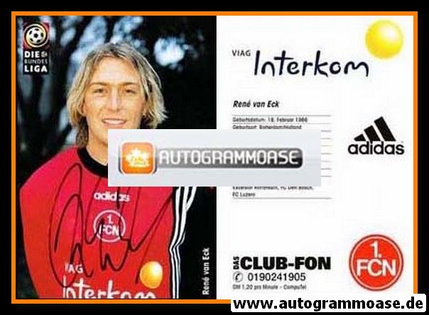 Autogramm Fussball | 1. FC Nürnberg | 1998 | Rene VAN ECK