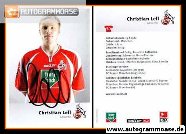 Autogramm Fussball | 1. FC Köln | 2004 | Christian LELL