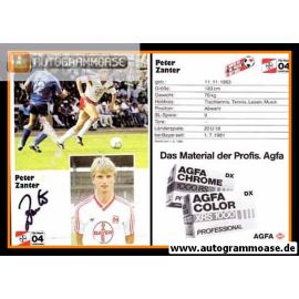 Autogramm Fussball | Bayer Leverkusen | 1986 | Peter ZANTER