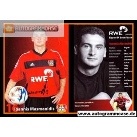 Autogramm Fussball | Bayer Leverkusen | 2002 | Ioannis MASMANIDIS