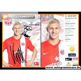 Autogramm Fussball | FSV Mainz 05 | 2013 | Julian KOCH