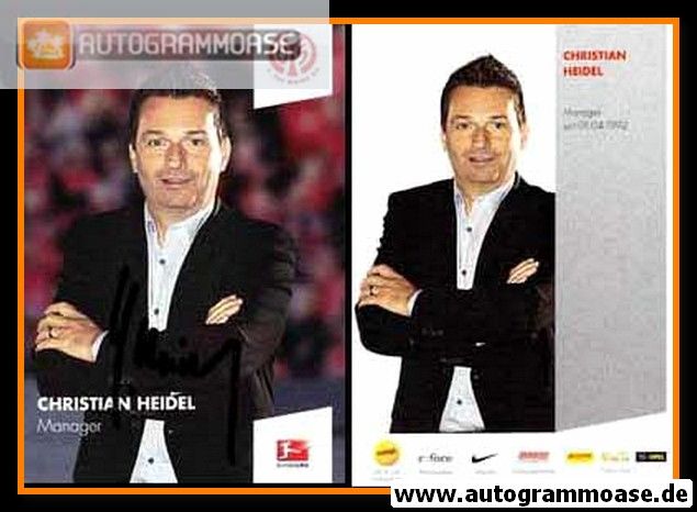 Autogramm Fussball | FSV Mainz 05 | 2014 | Christian HEIDEL
