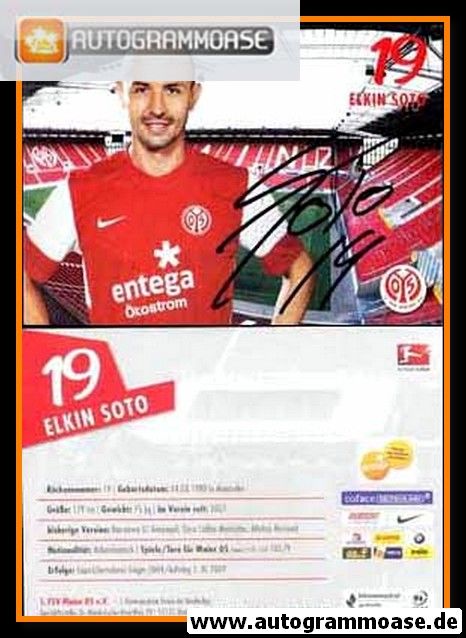 Autogramm Fussball | FSV Mainz 05 | 2011 | Elkin SOTO