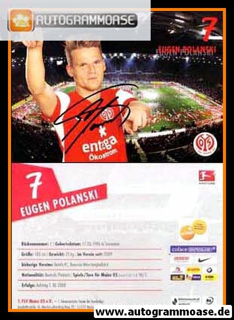 Autogramm Fussball | FSV Mainz 05 | 2011 | Eugen POLANSKI