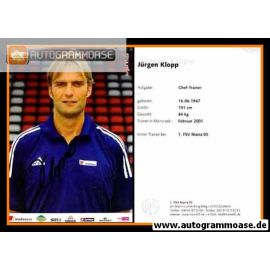 Autogramm Fussball | FSV Mainz 05 | 2002 | Jürgen KLOPP