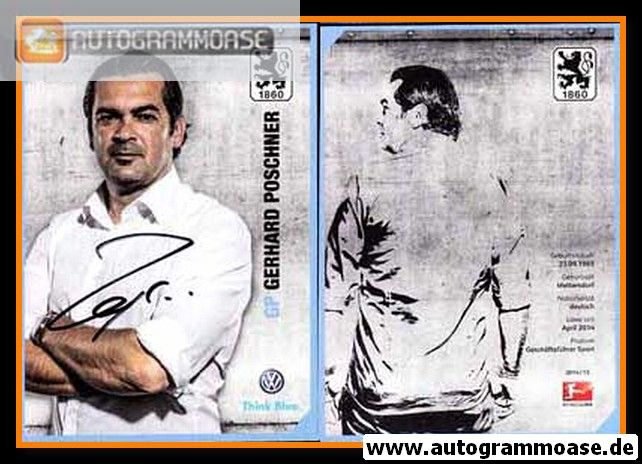 Autogramm Fussball | TSV 1860 München | 2014 | Gerhard POSCHNER