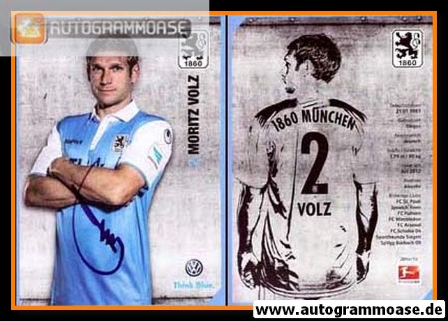 Autogramm Fussball | TSV 1860 München | 2014 | Moritz VOLZ