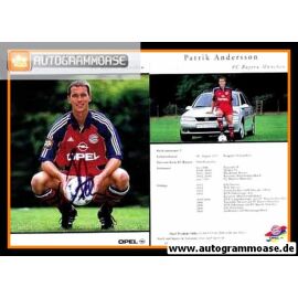 Autogramm Fussball | FC Bayern München | 2000 | Patrik ANDERSSON