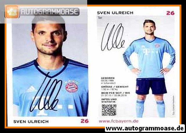 Autogramm Fussball | FC Bayern München | 2015 | Sven ULREICH
