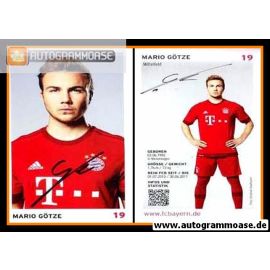 Autogramm Fussball | FC Bayern München | 2015 | Mario GÖTZE