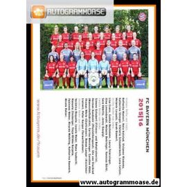 Mannschaftskarte Fussball (D) | FC Bayern München | 2015
