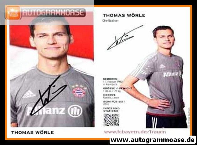 Autogramm Fussball (D) | FC Bayern München | 2015 | Thomas WÖRLE