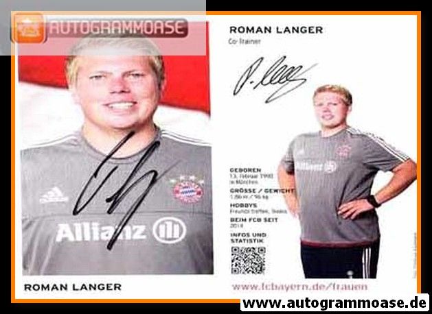 Autogramm Fussball (D) | FC Bayern München | 2015 | Roman LANGER