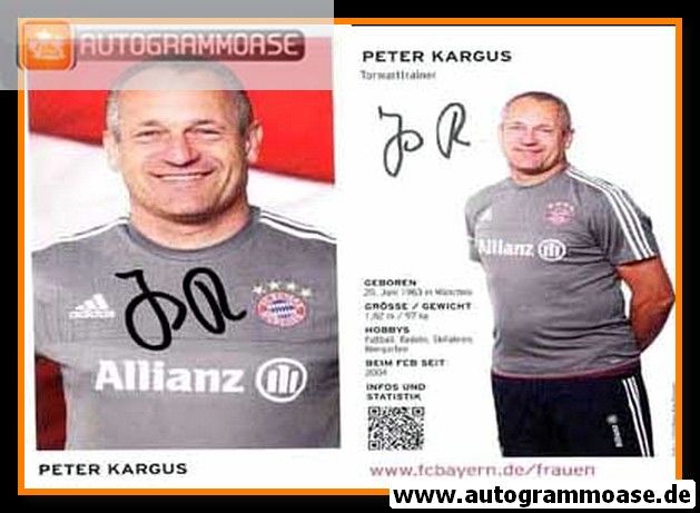 Autogramm Fussball (D) | FC Bayern München | 2015 | Peter KARGUS