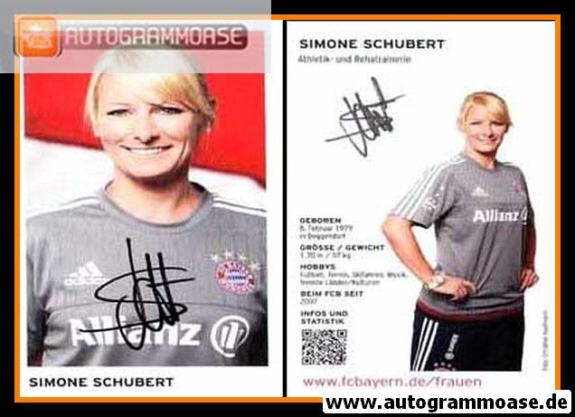 Autogramm Fussball (D) | FC Bayern München | 2015 | Simone SCHUBERT